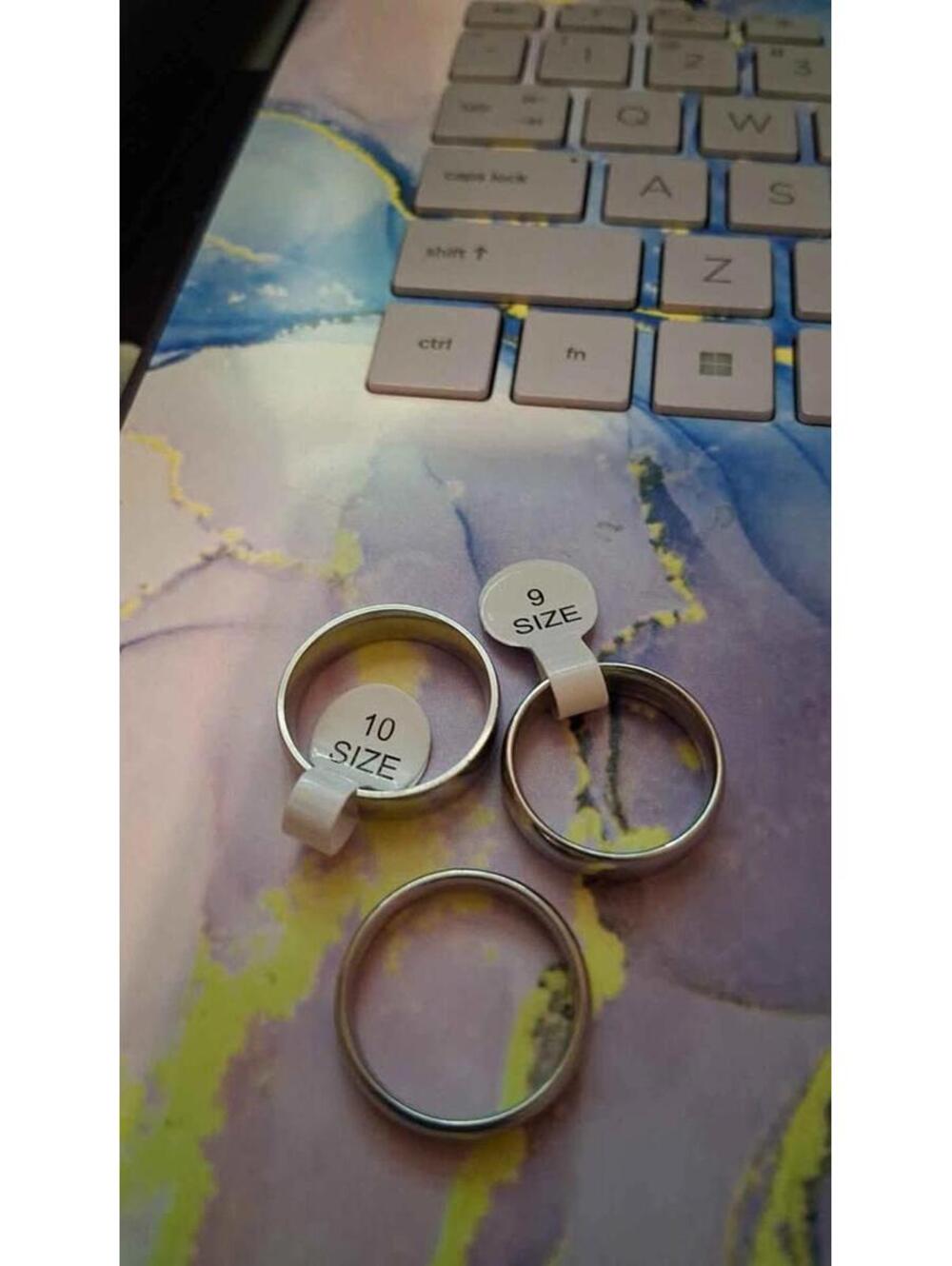 Men's stainless steel wedding rings